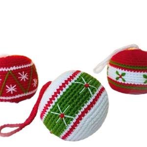 Bola de <span class=keywords><strong>Navidad</strong></span> de Ganchillo con Diseño de Reno, Decoración Festiva Tejida para Árbol de <span class=keywords><strong>Navidad</strong></span> - Product Image 5