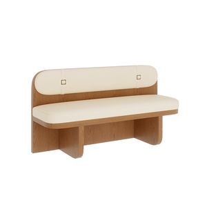 Ensemble de meubles de restaurant en bois moderne MINGMENG avec coussins en mousse haute densité, design scandinave pour salle à manger - Product Image 5