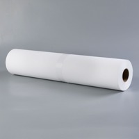 Rouleau de toile d'art jet d'encre 100 % polyester brillant de haute qualité, blanc, 240 g/m², tendu, 0,635 x 50 m, pour la reproduction d'œuvres d'art
