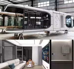 Casa Mobile Prefabbricata a Forma di Capsula Spaziale, Casa Modulare <span class=keywords><strong>in</strong></span> Container - Product Image 2