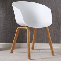 Sillón de Estilo Nórdico con Acabado de Madera, Silla de Escritorio para Tienda de Té de Burbujas, Cafetería, Recepción y Comedor
