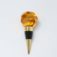 Bouchon de bouteille de vin en cristal, en forme de diamant, réutilisable, pour bouteille de vin, bar à domicile, cadeau de mariage