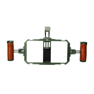 Kit Universal BAFANG para Teléfono Móvil con Doble Soporte de Aleación de Aluminio y Madera, Estabilizador de Mano Totalmente Expandible para - Product Image 2