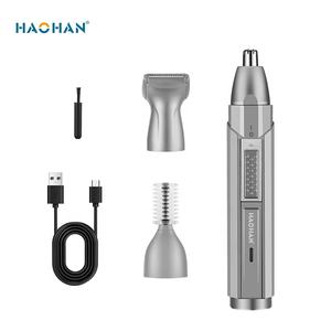 Haohan USB hombres nariz recortador lujo 3 en 1 vello Nasal oreja depilación máquina de <span class=keywords><strong>corte</strong></span> plata galvanoplastia viaje hogar limpio - Product Image 4