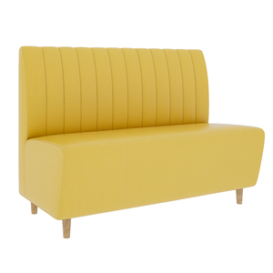 Ensemble de mobilier de café rétro coloré, table en bois et chaises en tissu pour un bistro vibrant - Product Image 4