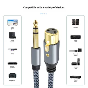 Chất Lượng Cao Trs 6.35Mm (1/4 Inch) Nam Để Xlr Nữ Cáp Xlr Và 6.35Mm Stereo Jack Để Xlr Nam Cab Cho Microphone - Product Image 3