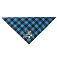 Ensemble de décoration d'anniversaire de luxe en coton Zoyi pour animaux de compagnie, pour chats et chiens, toutes saisons, bavoir et accessoires de chapeau