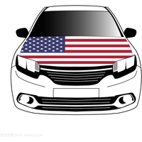 Funda para Capó de Coche con Bandera de Estados Unidos, Tejido Elástico Lavable, Bandera para Capó de Coche