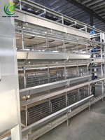Nouveau système de cages à poulets en acier galvanisé de type H entièrement automatique pour 10 000 poulets, avec une longue durée de vie, pour les exploitations avicoles modernes