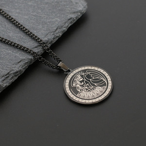 Collar con Colgante de la Reina <span class=keywords><strong>Griega</strong></span> Herodina, Estilo Vintage, Acero Inoxidable, Diseño de Moneda Grabada con Láser, Joyería de Mitología, Regalo para Mujeres y Hombres - Product Image 4