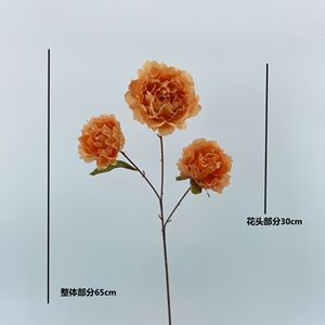 Artificial Peony <b>Flowers</b> <b>Single</b> Branch Silk High Simulation Wedding Decorations Home Decoration Outdoor Photography Props - Product Image 4