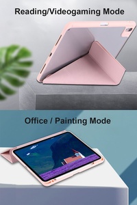 Vente en gros de housses de tablette pliables en forme de Y en cuir PU pour iPad 10.2 10.9 11 pouces, étui robuste avec emplacement pour stylet, ODM OEM/Marque privée - Product Image 5