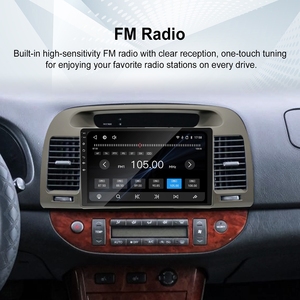 Rhythm 9" Large Screen Upgrade Stereo Wireless Carplay Android <b>Auto</b> Non Destructive Install Radio for Toyota Camry 2000-2006 - Product Image 2
