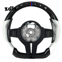 Volante de Fibra de Carbono Personalizado y Mejorado para BMW Serie F y Serie E, con Levas de Cambio de Fibra de Carbono, Compatible con F10, F30, E90, E92