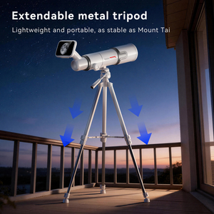 Telescopio Astronómico Refractor Profesional de 400 mm para Niños con <span class=keywords><strong>Objetivo</strong></span> de 70 mm con Recubrimiento Único para Observación de Estrellas y <span class=keywords><strong>la</strong></span> <span class=keywords><strong>Luna</strong></span> en Viajes - Product Image 6