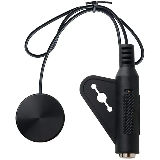 Portable Plastic Wired Acoustic Guitar Pickup Dynamic Microphone for Ukulele Violin Mandolin Banjo Kalimba Harp