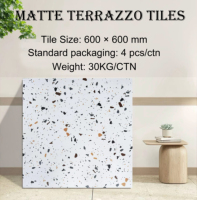 Azulejos de Cerámica Modernos Mate de 600x600, Impermeables y Antideslizantes para Uso en Interiores en Restaurantes, Hoteles y Espacios Comerciales
