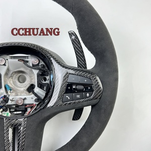 Volante Alcantara personalizado para 2017 2018 2019 2020 <span class=keywords><strong>2022</strong></span> 2023 <span class=keywords><strong>BMW</strong></span> G20 G82 M4 <span class=keywords><strong>435i</strong></span> 440i volante de fibra de carbono - Product Image 4