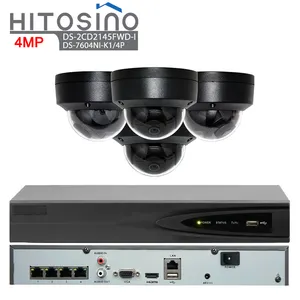 Hikオリジナルビジョン4CHプラグアンドプレイPOENVRキットシステム4K8MPカメラキットDS-7604NI-K1/4P X1 DS-2CD2145FWD-I