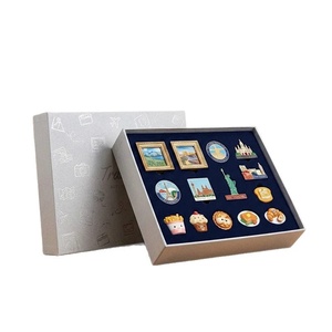 Custom Gold Foil White <b>Cardboard</b> Fridge Magnet <b>Gift</b> <b>Boxes</b> Factory Direct <b>Small</b> Batch Fast Prototyping - Product Image 5