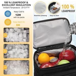 กระเป๋าเป้เก็บความเย็นสำหรับใส่อาหารกลางวันเก็บความเย็นเบียร์ปิกนิกเก็บความร้อนกระเป๋าเป้สะพายหลังสำหรับการเดินทาง - Product Image 4