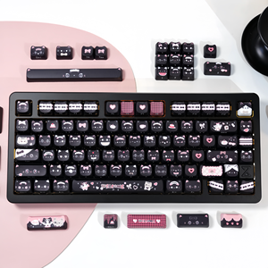 Clavier mécanique MAO Black Pink <span class=keywords><strong>Maid</strong></span> Cat, touches en PBT compatibles avec les commutateurs de clavier mécanique 61/64/68/104/108 - Product Image 4