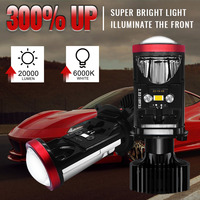 Systèmes d'éclairage automobile Y8 Phare LED universel pour moto et voiture H4 Faisceau haut/bas 12V 80W 12000LM IP67
