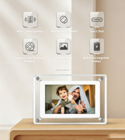 Lecteur publicitaire de vidéos, affichage numérique, écran électronique, cadre photo numérique 5 pouces IPS 4 Go avec batterie