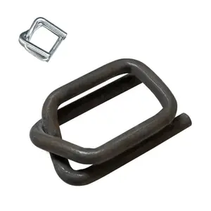 Phosphated Steel Wire strapping buckle for Polyester Composite Cord Strapping Packing