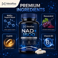 Capsules de NAD+ à étiquette privée OEM, nutrition cellulaire, bien-être quotidien, complément alimentaire, capsules rigides, 90 unités