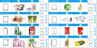 Camecho — pochette automatique pour fruits granulés, pour ananas, secs, appareil d'emballage et de remplissage en sacs pour puce de chocolat, café en grains