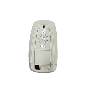Housse de protection en silicone Fu+ pour clé de voiture, trois boutons, télécommande intelligente, noire, anti-chute, résistante à la corrosion, pour clés de véhicule - Product Image 3