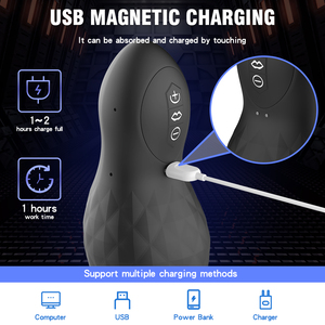 High Quality Electric Male Masturbator Cup with Suction 10 <b>Vibration</b> Modes ABS/Silicone 100% Waterproof Adult Sex Toy - Product Image 5