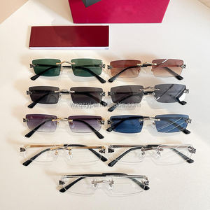 نظارات طبية فاخرة جديدة عالية الجودة من التيتانيوم النقي مضادة للضوء الأزرق بدون إطار - Product Image 4