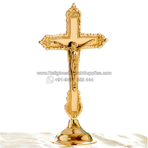 กางเขนยืนทองเหลือง-R1001 - Product Image 2