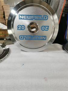 แผ่นเหล็กยกน้ำหนักชุบโครเมี่ยมปรับเทียบกันชนเพื่อฝึกความแข็งแรง-กก./ปอนด์แผ่นบาร์เบลแผ่น - Product Image 2