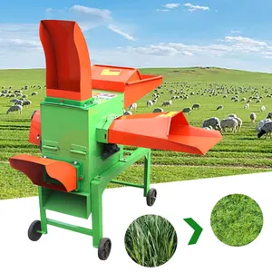 Agriculture grass chopper durable animal feed processing chaff cutter for sale manufacturing plant