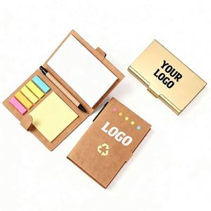 สมุดโน้ตพร้อมปากกาแบบติดได้ พิมพ์โลโก้ได้ตามสั่ง ขายส่งสินค้าใหม่ปี 2026 สำหรับของขวัญส่งเสริมการขายและธุรกิจ - Product Image 1