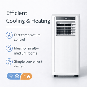 Aire Acondicionado Portátil Compacto de 5000 BTU, Refrigerante R290, Eficiencia Energética Doméstica, Control Remoto, Frecuencia Fija, Estándar Estadounidense - Product Image 4
