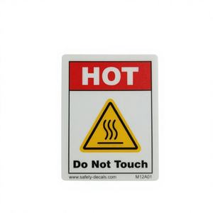 Autocollant de sécurité industriel anti-rayures, imperméable, résistant à la chaleur, adhésif 3M, interdiction de toucher, étiquette de sécurité pour machines industrielles - Product Image 3