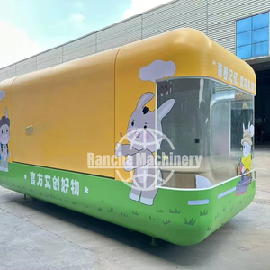 รถพ่วงอาหารพร้อมอุปกรณ์ครัวเต็มรูปแบบและโลโก้ที่กำหนดเองได้รับการอนุมัติจาก COC รถบรรทุกอาหารยอดนิยม - Product Image 1