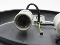 Plafonnier industriel extérieur de forme ovale support E27 étanche à l'humidité cloison murale