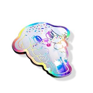 Pegatinas holográficas con efectos de arcoíris personalizados Pegatinas holográficas a prueba de Uv troqueladas personalizadas - Product Image 4