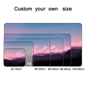OEM Rosa Berglandschaft bei Sonnenuntergang Anime Mauspad Individuelles Planeten-Design Großes Gaming-Mauspad XXL Laptop-Maus-Tastaturunterlage - Product Image 2
