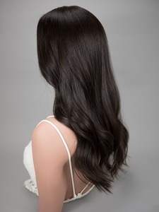 Vente en gros en stock important : Topper capillaire 8x9 à base mono, cheveux vierges européens bruts, aspect cuir chevelu naturel, sans colle, pour l'alopécie - Product Image 4