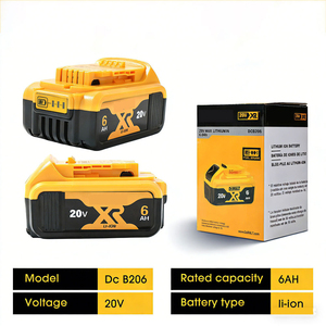 Batería Recargable de 20 V Máx. 6.0 Ah DCB206 DCB205 DCB204 <span class=keywords><strong>DCB203</strong></span>, Batería Potente para Herramientas, Compatible con DEWALT - Product Image 1