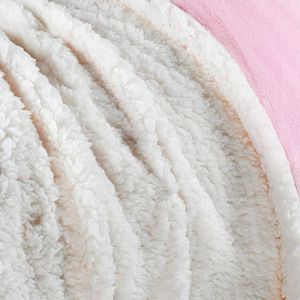 Prêt à expédier couverture super douce en polaire douce avec Sherpa confortable et moelleux chaud pour lit canapé voyage - Product Image 5