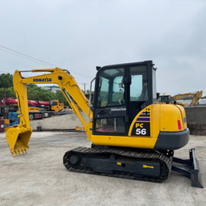 Mini-pelle Kamatsu PC56 d'origine japonaise à bas prix Caractéristiques d'occasion Composants du noyau du roulement de l'engrenage du moteur Komatsu d'origine - Product Image 1