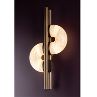Applique murale LED en marbre et acier inoxydable, style postmoderne, pour villa, hôtel, chevet, salon, mur de fond TV