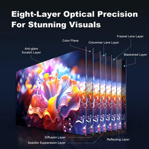 Écran de projection SLJ 100 pouces UST ALR PET Crystal avec cadre en alliage d'aluminium pour projecteur à ultra courte focale pour Xiao Mi <span class=keywords><strong>WEMAX</strong></span> <span class=keywords><strong>ONE</strong></span> - Product Image 3